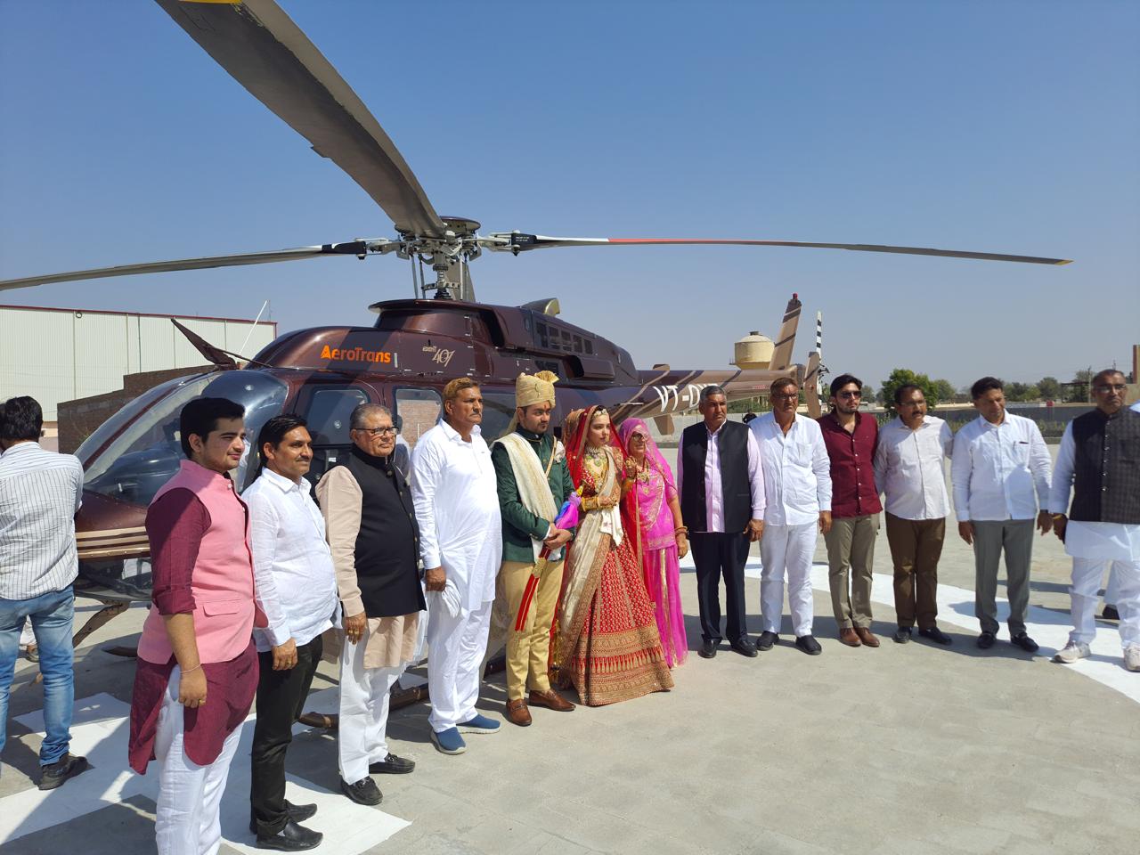 Helicopter for Marriage in Rajasthan