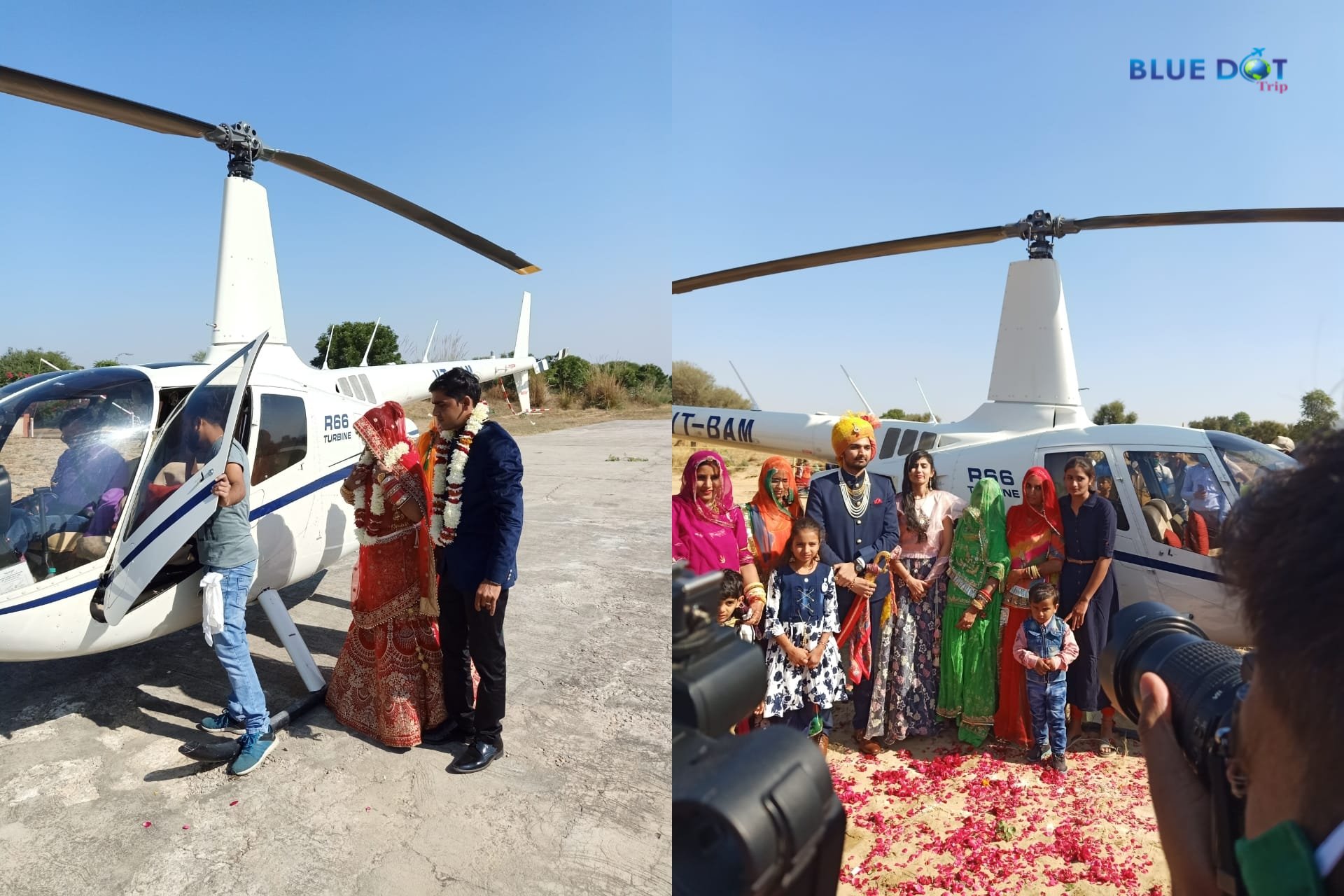 Helicopter for Marriage in Rajasthan