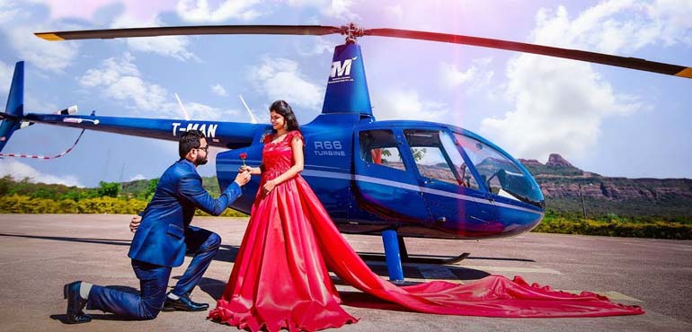 helicopter for wedding