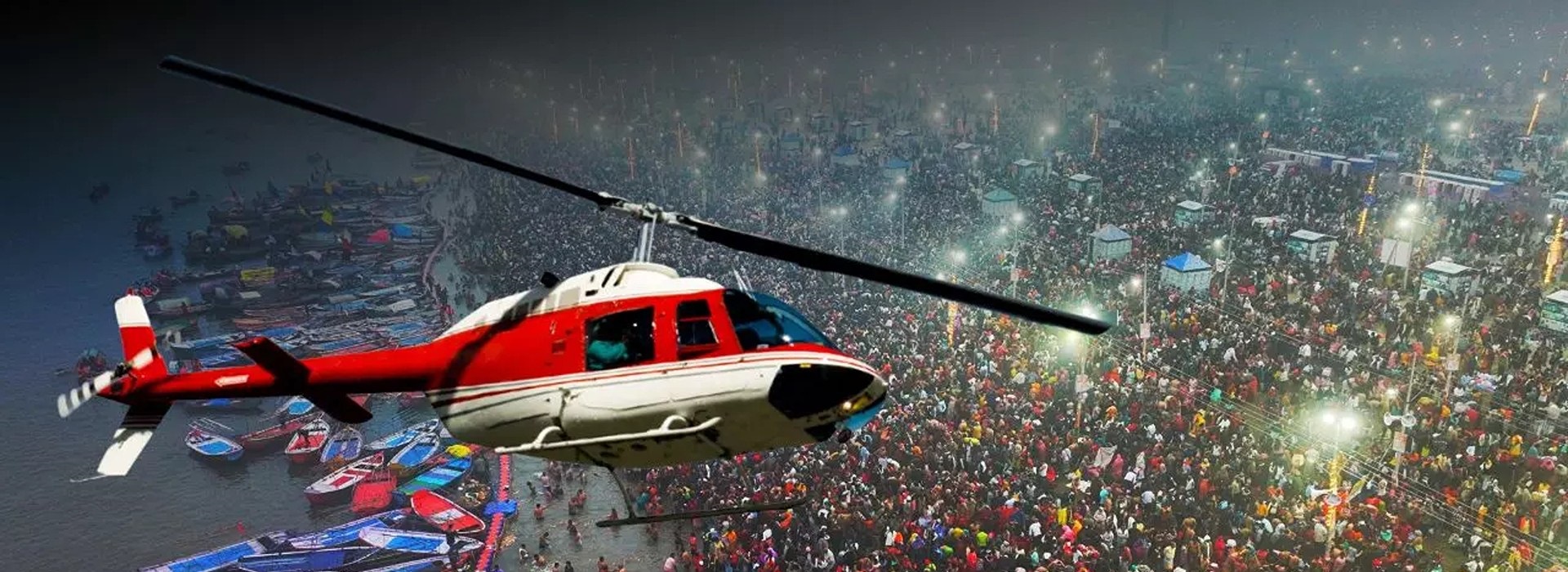 Kumbh Mela by Helicopter